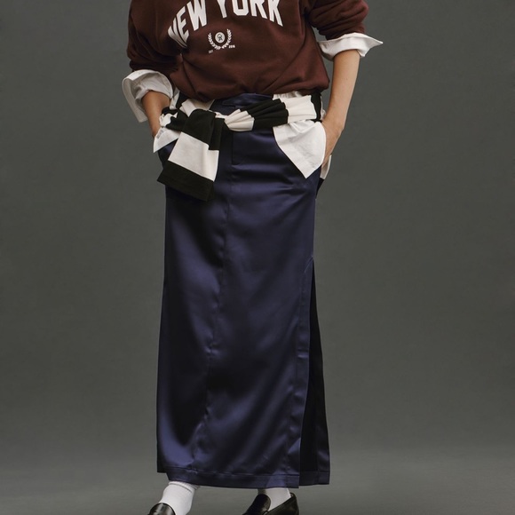 Anthropologie Sateen Trouser Skirt - Picture 4 of 5